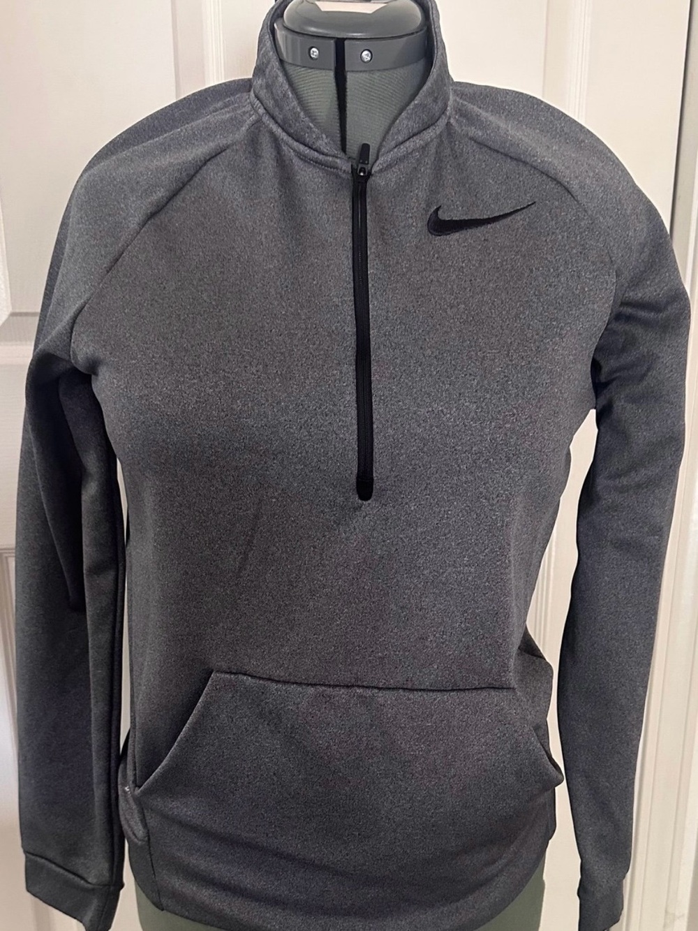Nike Women's Charcoal Gray Half-Zip Utility Pullover